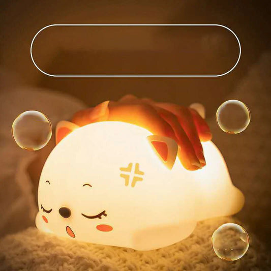 Touch sensor light, gentle glow, eye-safe, perfect for breastfeeding.